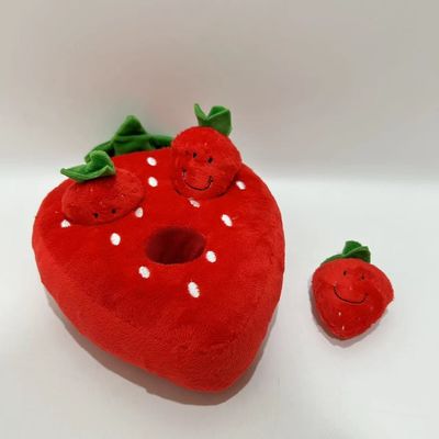 새로운 딸기 펫 장난감 안전한 주문형 개 장난감 BSCI 공장