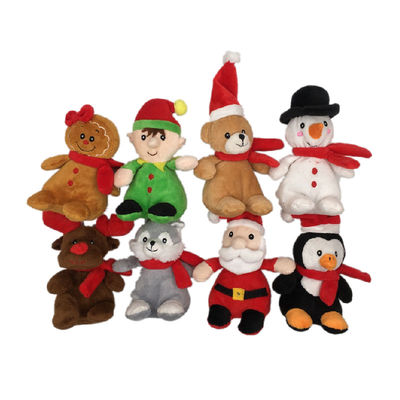 진저브레드 플러시 장난감 8 Asstd를 부르는 15cm 5.9in 크리스마스 애니메이션 박제 동물