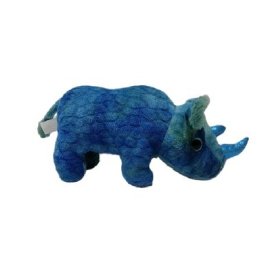 푸른 호화로운 코뿔소 봉제 완구 28 Cm
