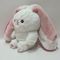 25cm 10&quot; 핑크&amp; 화이트 이스터 플러시 장난감 토끼 토끼 딸기에 채워진 동물