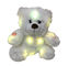 0.82ft 0.25M LED 견면 벨벳 장난감 색깔은 빛과 음악 모피 머리를 가진 테디 베어를 변화시킵니다