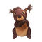 7'' 17cm 갈색 자이언트 다람쥐 박제 동물 부드러운 장난감 어린이 선물