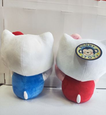 2색 피카부 헬로 키티 교육용 장난감 어린이용 최고의 선물 플러시 장난감