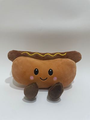 7 PCS 다양한 핫도그 펄스 장난감, 귀여운 음식 포장 동물 어린이 및 가정 장식