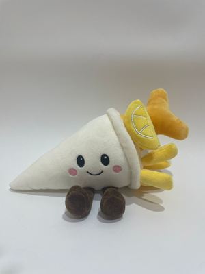 7개 묶음 다양한 튀긴 생선과 감자튀김 봉제 인형, 아이들을 위한 귀여운 음식 봉제 동물, 그리고 집 장식