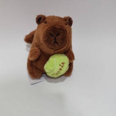 밧줄 을 당는 카피바라 날개 를 휘두르는 푹신 한 장난감