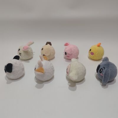 생동감 넘치는 8개 동물 농장 바운스 볼 컬렉션 - 놀이 시간