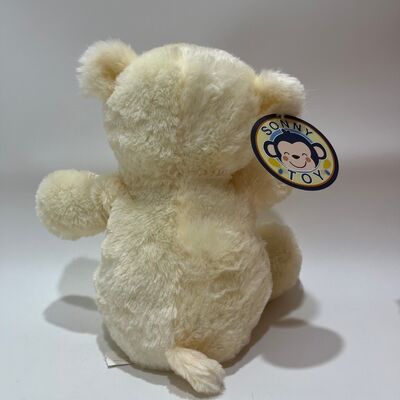 노래 & 박수 크림 테디 베어 플러시 장난감 인터랙티브 음악 베어 클래식 플레이드 Bowtie stuffed 동물