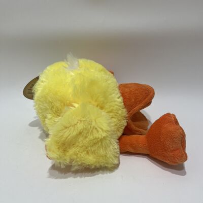 Little Yellow Duck Hand Puppet Plush Toy Quacking Duck Doll Parent-Child Storytelling Prop Soothing Doll for Kids
