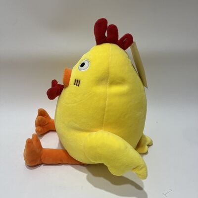 Foam Particle Filled Little Yellow Chicken Plush Cushion Round Yellow Chick Pillow Soft Particle Doll Nap Sofa Decoration