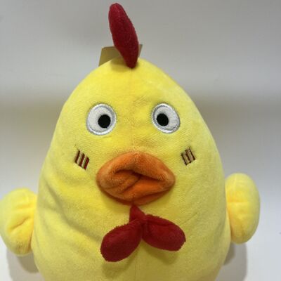 Foam Particle Filled Little Yellow Chicken Plush Cushion Round Yellow Chick Pillow Soft Particle Doll Nap Sofa Decoration
