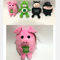 파티에 대해서 설정된 15CM 돼지 호화로운 동물 박제는 발렌타인 데이에 찬성합니다