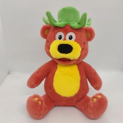 좌우로 움직이며 녹음하고 반복하는 딸기 곰