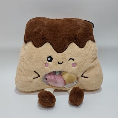 귀여운 투명한 PVC 과일 푸딩 베개 안에 다채로운 미니 과일