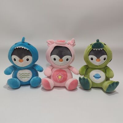 귀여운 펭귄 봉제 인형 동물 코스튬 부드럽고 다채로운 스터프 컬렉션